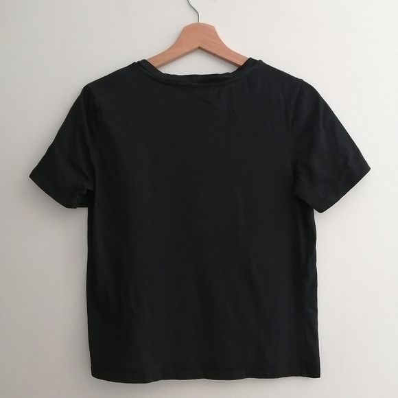 Sandro Henria Embroidered "S" Logo Tee Black T-Shirt Sandro 0 or XS - Picture 5 of 17